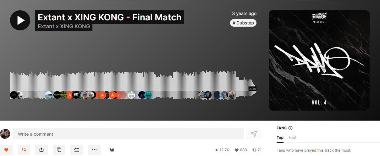 Final Match SoundCloud release page